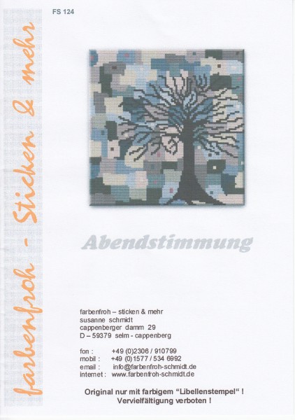 Farbenfroh Vorlage No. FS124 "Abendstimmung"