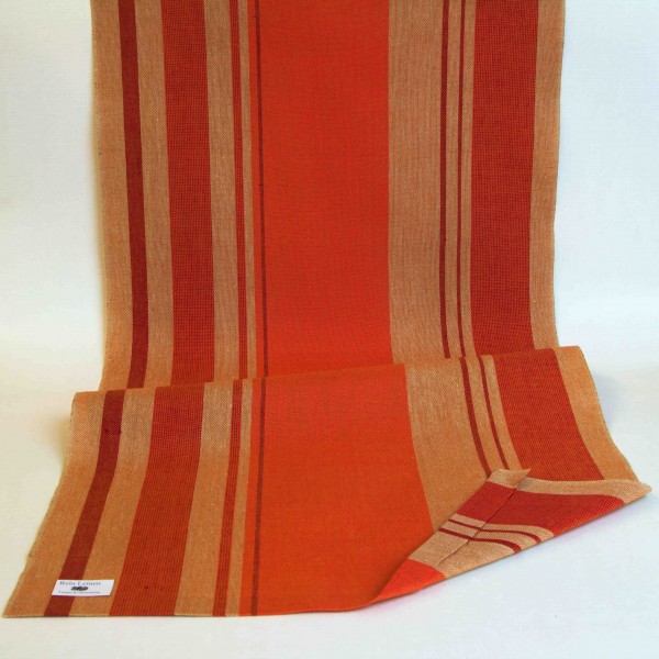 Leinenband 450 mm, 11-fädig, gestreift, Farbe 2, orange - meliert