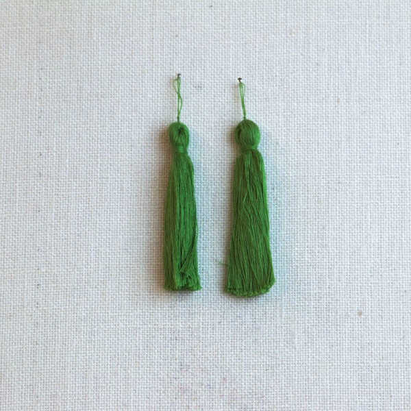 Baumwollquaste, 6 cm, Farbe 37, grasgrün