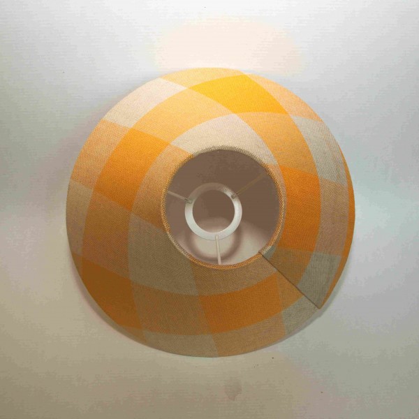 Lampenschirm Leinen, Farbe 900233, gebleicht - mandarin