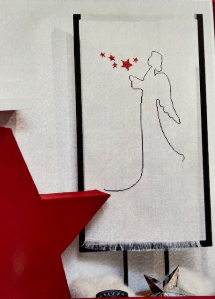 Stickpackung "Engel mit rotem Stern" von Nolte - Design