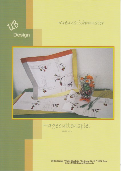 UB Design Stickvorlage No.419 "Hagebuttenspiel"