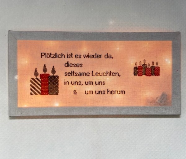 Stickpackung "Spruch mit Kerzen" von Nolte - Design