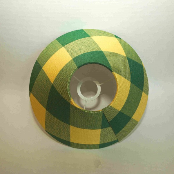 Lampenschirm Leinen, Farbe 210207, gelb - apfelgrün