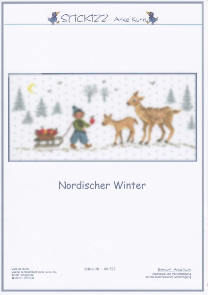 Stickizz Kreuzstich No. AK528 "Nordischer Winter"