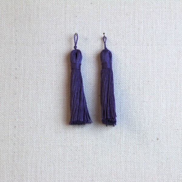 Leinenquaste 6 cm, 100% Leinen, Farbe 228, violett